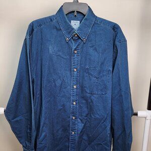 Brooks Brothers Blue Jean Shirt Large